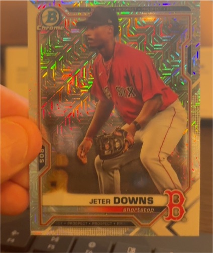2021 Bowman Chrome #BCP-107 Jeter Downs — front