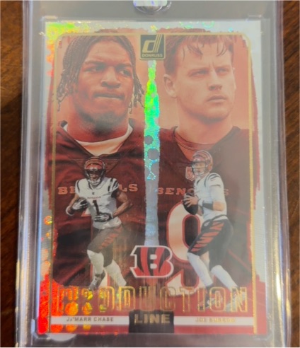 2024 Donruss #13 Ja'Marr Chase / Joe Burrow Production Line — front