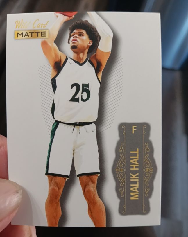 2022 Wild Card Matte #MB-54 Malik Hall — front