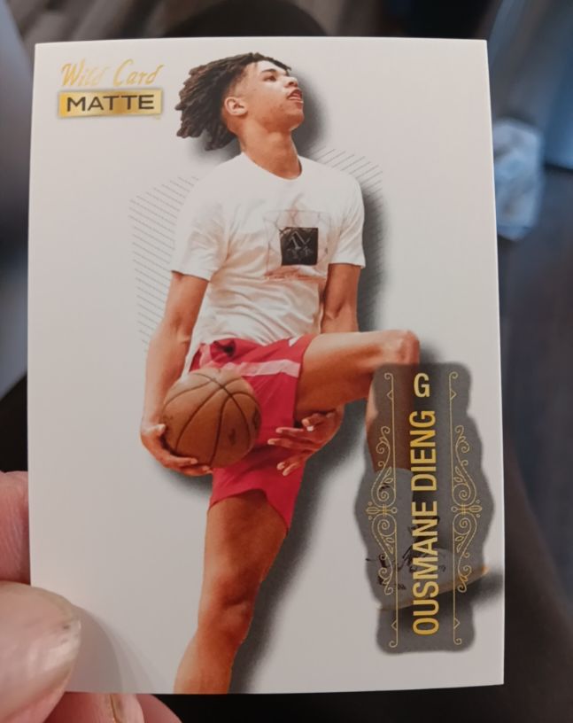 2022 Wild Card Matte #MB-57 Ousmane Dieng — front