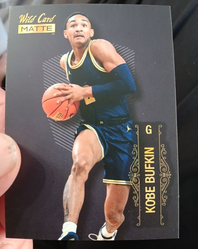 2022 Wild Card Matte #MB-49 Kobe Bufkin — front