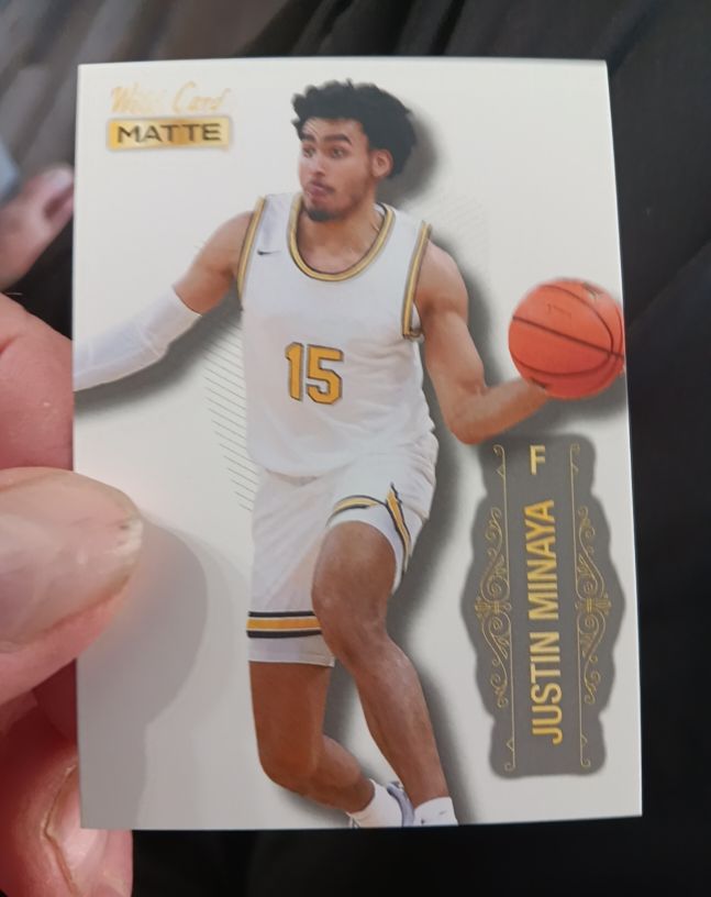 2022 Wild Card Matte #MB-44 Justin Minaya — front