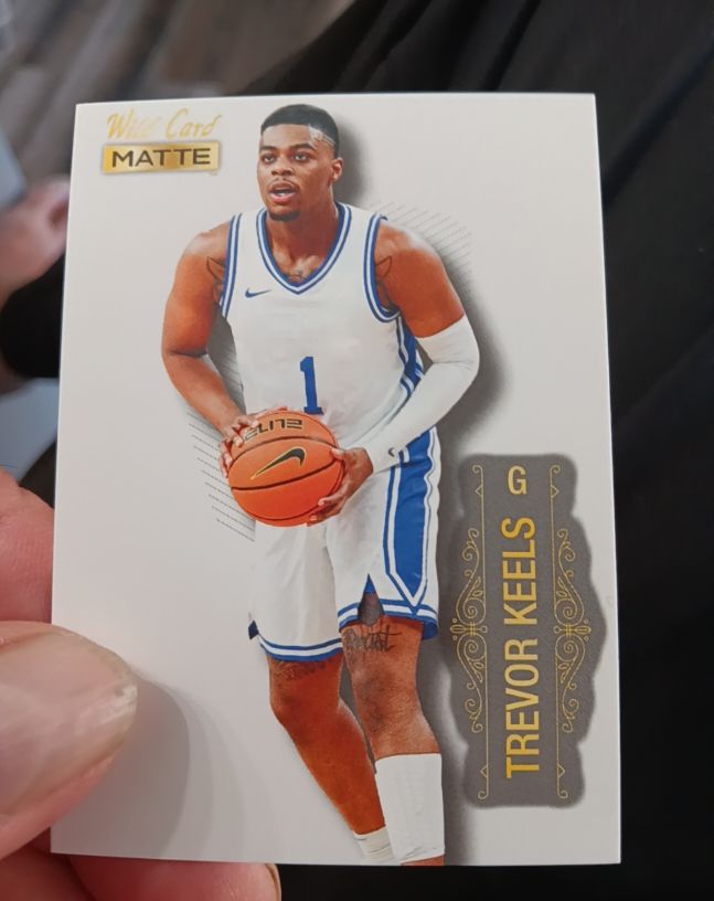 2022 Wild Card Matte #MB-70 Trevor Keels — front