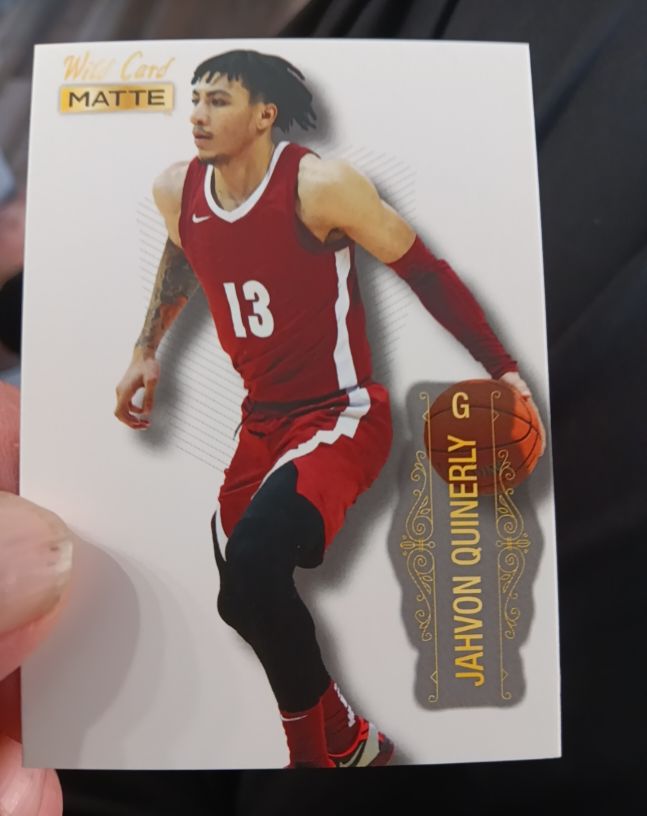 2022 Wild Card Matte #MB-31 Jahvon Quinerly — front