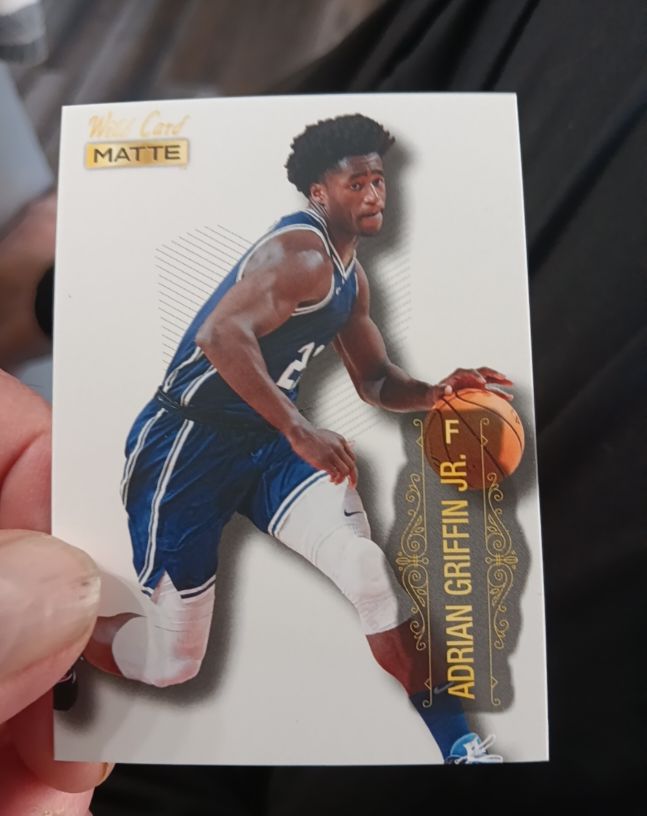 2022 Wild Card Matte Basketball #MB-1 Adrian Griffin Jr. — front