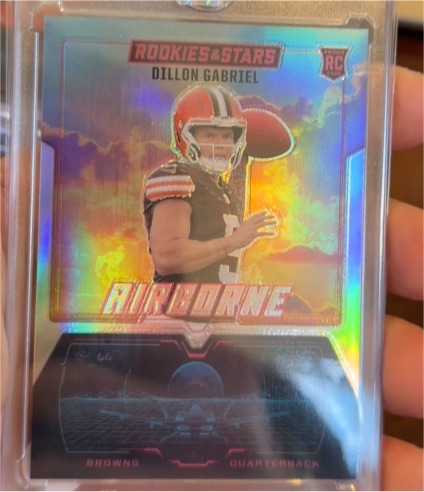 2025 Panini Rookies & Stars #26 Dillon Gabriel Airborne Silver Prizm — front