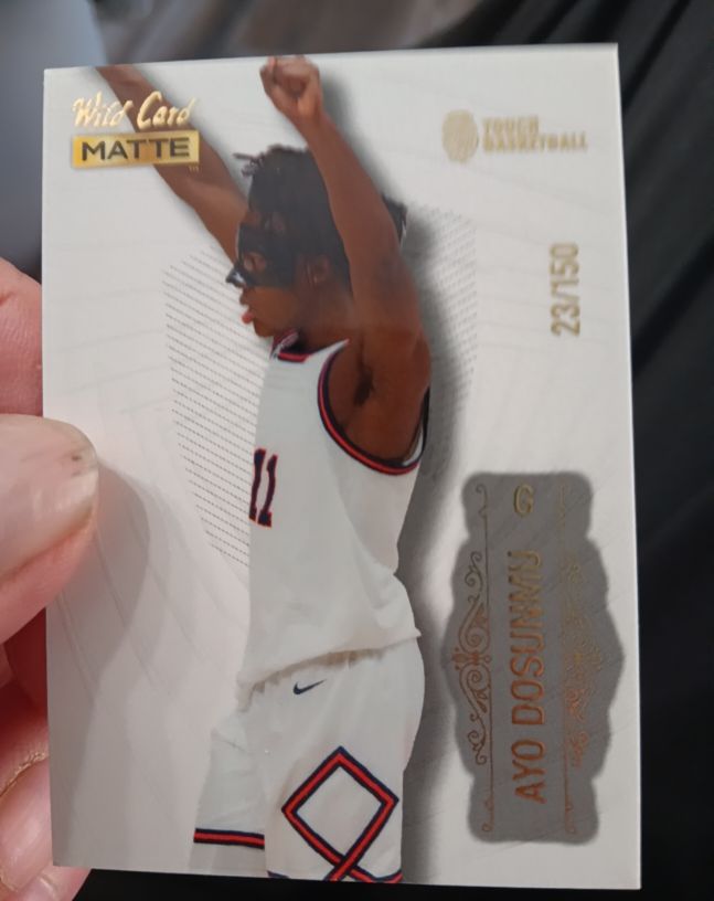2022 Wild Card Matte #MB-6 Ayo Dosunmu — front