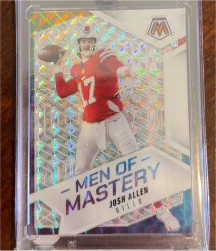 2025 Panini Mosaic #11 Josh Allen Men of Mastery — front
