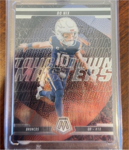 2025 Panini Mosaic Touchdown Masters #1 Bo Nix — front