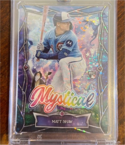 2025 Topps Update #MYS-16 Matt Shaw Mystical RC — front