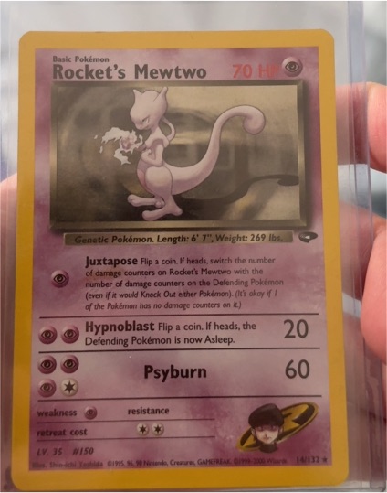 2000 Pokémon Gym Challenge #14 Rocket's Mewtwo — front