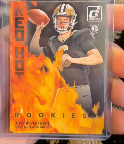 2025 Donruss Red Hot Rookies #RHR-TYS Tyler Shough — front