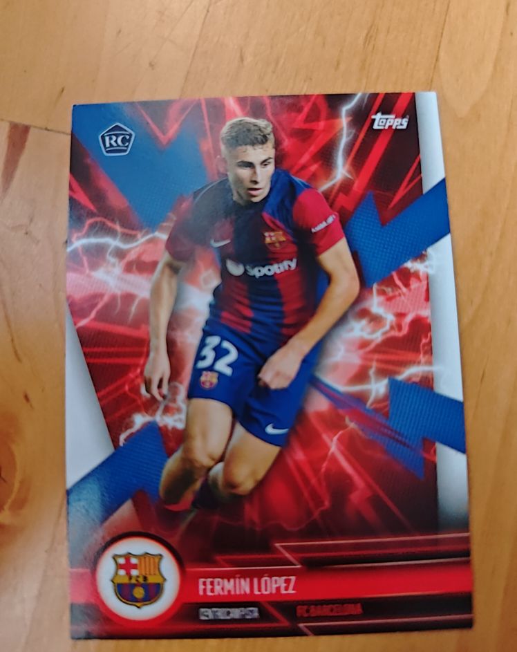 2023-24 Topps Finest UEFA Club Competitions #67 Fermin Lopez — front
