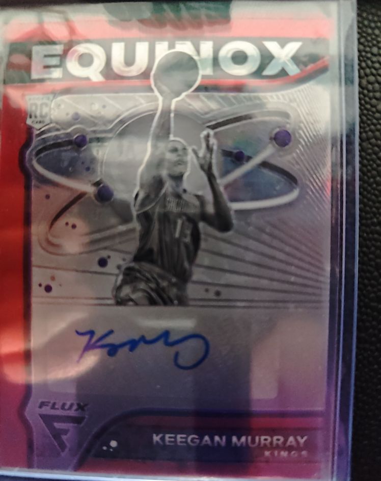 2022-23 Panini Flux Equinox #EA-KGM Keegan Murray Rookie Auto — front