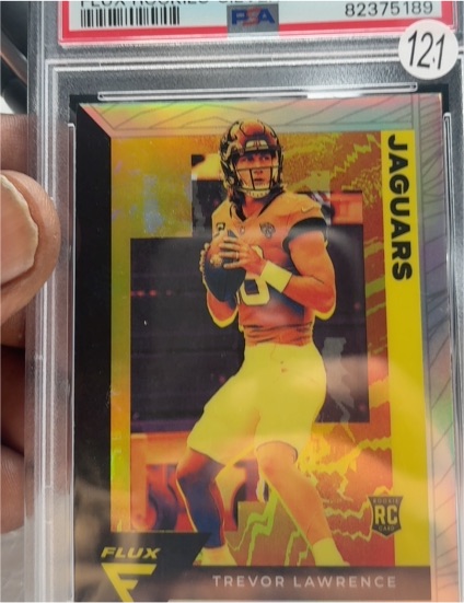 2021 Panini Chronicles Flux Rookies #FX-1 Trevor Lawrence — front