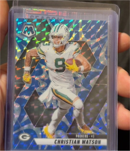 2023 Panini Mosaic #9 Christian Watson — front