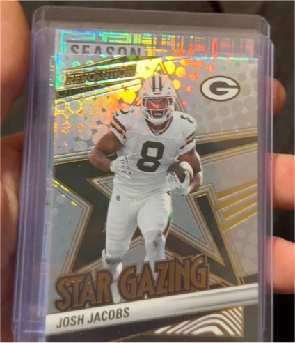 2025 Panini Revolution #22 Josh Jacobs Star Gazing — front