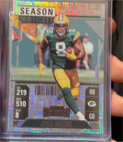 2024 Panini Contenders Season Ticket #219 Josh Jacobs — front