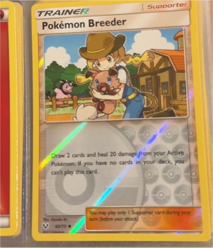 2017 Pokémon TCG Shining Legends #63 Pokémon Breeder — front