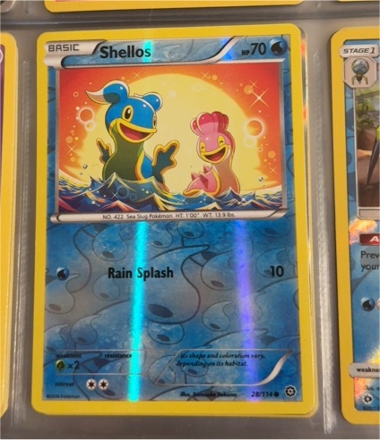 2016 Pokémon Steam Siege #28 Shellos — front