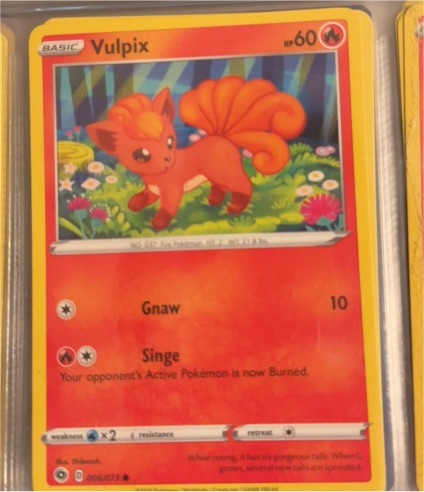 2020 Pokémon Champion's Path #006 Vulpix — front