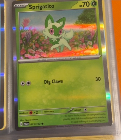 2023 Pokémon Scarlet & Violet Paldea Evolved #013 Sprigatito — front