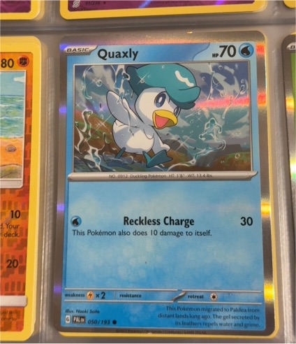 2023 Pokémon Scarlet & Violet Paldea Evolved #050 Quaxly — front