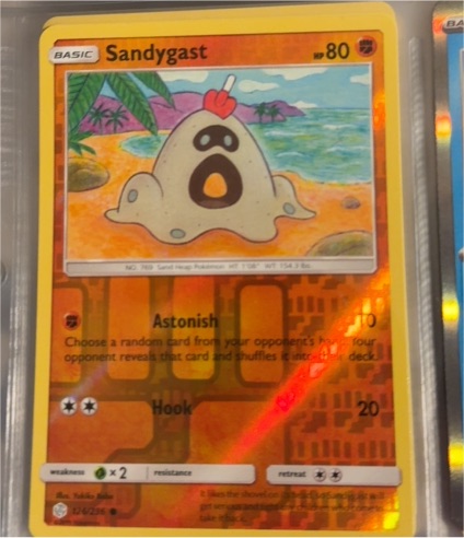 2019 Pokémon Cosmic Eclipse #126 Sandygast — front