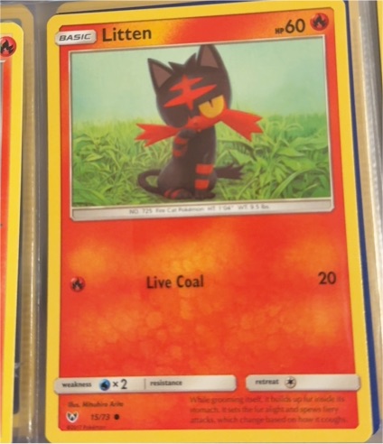 2017 Pokémon Shining Legends #15 Litten — front