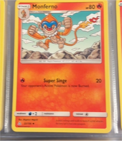 2018 Pokemon Ultra Prism #22 Monferno — front