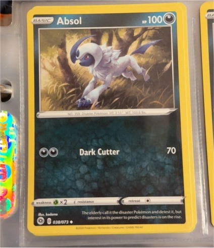 2020 Pokémon Champion's Path #38 Absol — front