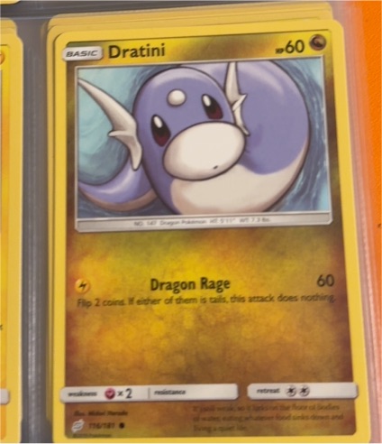 2019 Pokémon #116 Dratini — front