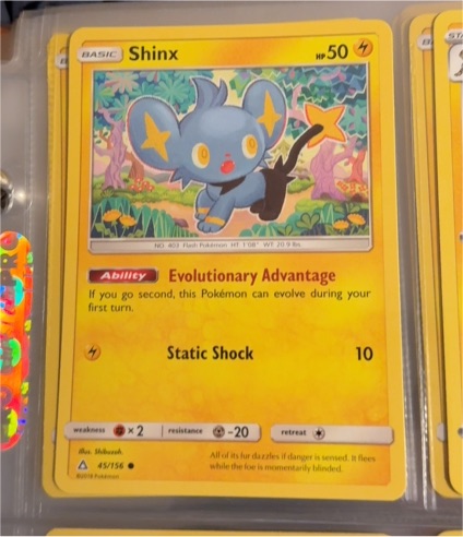 2018 Pokémon Ultra Prism #45 Shinx — front