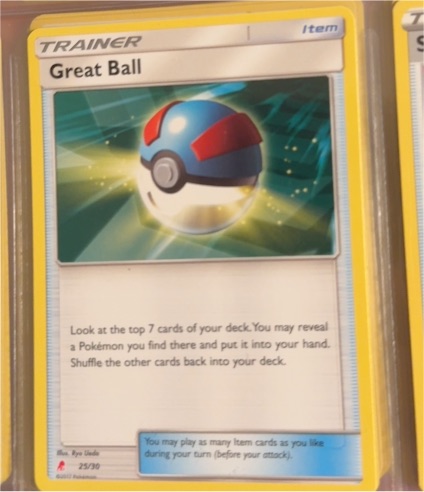 2017 Pokémon Sun & Moon #119 Great Ball — front