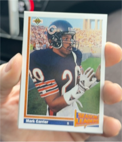 1991 Upper Deck #406 Mark Carrier — front