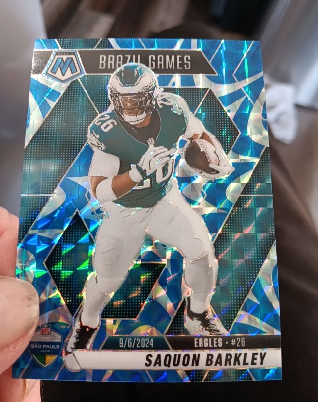2025 Panini Mosaic #263 Saquon Barkley Brazil Games — front