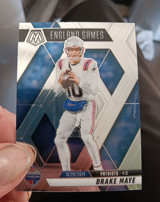 2025 Panini Mosaic #258 Drake Maye England Games — front