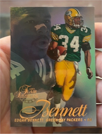 1997 Flair Showcase #34 Edgar Bennett — front