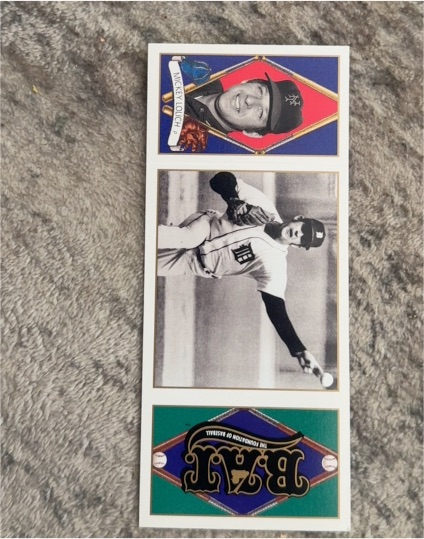 1993 Upper Deck B.A.T. Triple-Folders #84 Mickey Lolich — front
