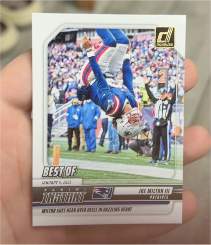 2025 Panini Donruss Best of Instant #INS-JMN Joe Milton III — front
