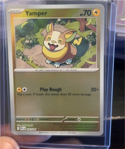 2025 Pokémon Phantasmal Flames #030 Yamper — front