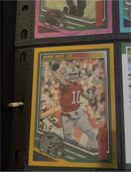 2023 Score #08 Drake Maye — front