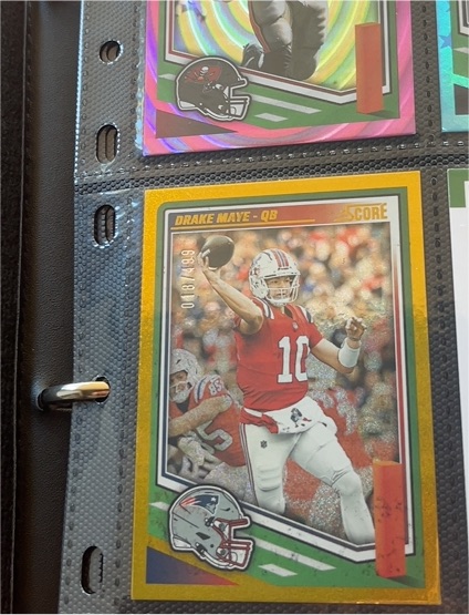 2025 Score #018 Drake Maye — front