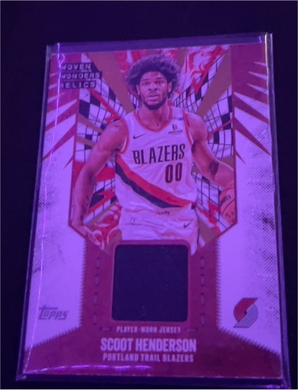 2025-26 Topps #WW-SH Scoot Henderson Woven Wonders Relics Patch — front