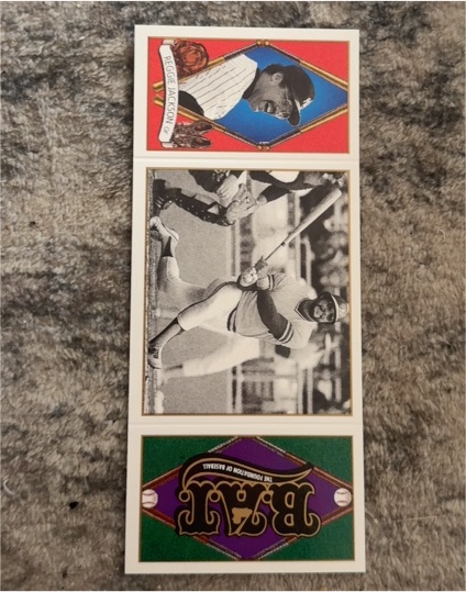 1993 Upper Deck B.A.T. Triple-Folders #72 Reggie Jackson — front