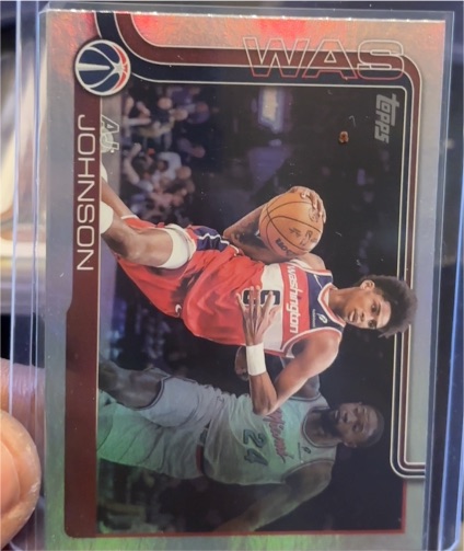 2025-26 Topps #99 AJ Johnson — front
