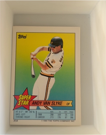 1989 Topps #54 Andy Van Slyke — front
