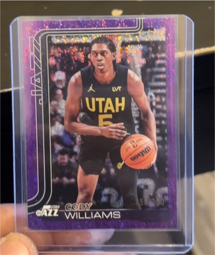 2025-26 Topps #130 Cody Williams — front