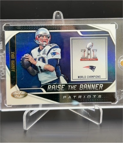 2019 Panini Certified #RTB-TB Tom Brady Raise the Banner — front
