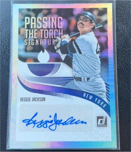 2018 Donruss Passing the Torch Signatures #Reggie Jackson — front